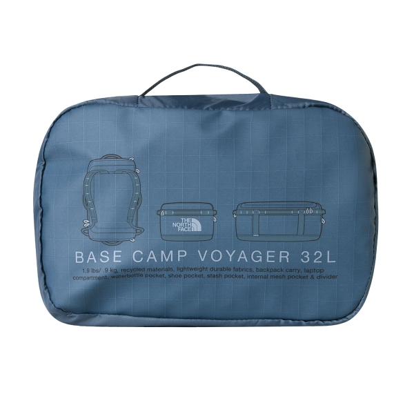 The North Face Base Camp Voyager 32L Duffle - Granite Grey/Frost Grey