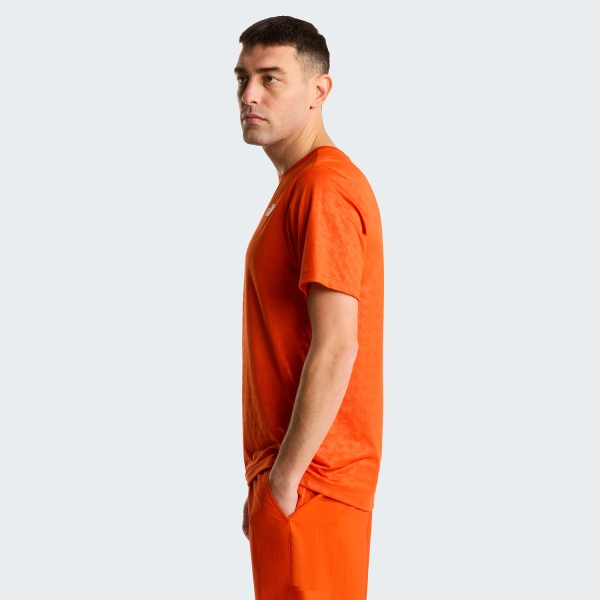 The North Face 24/7 Pentadome Embossed T-Shirt - Lava Red