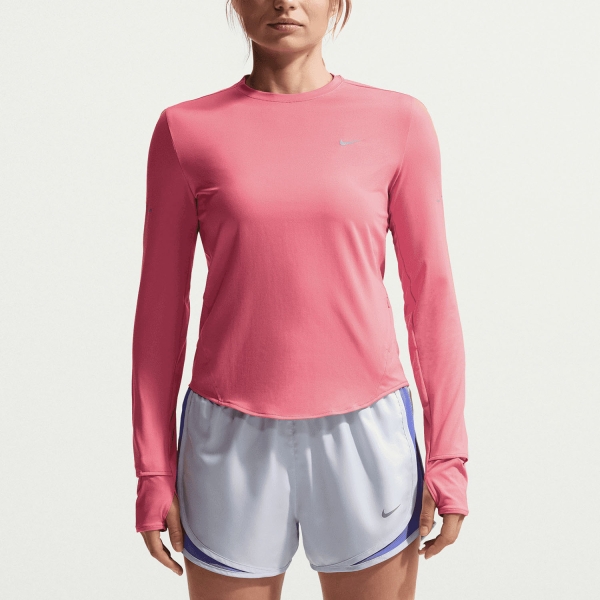 Women's Running Shirt Nike DriFIT Swift Shirt  Sea Coral/Reflective Silver HQ0503897