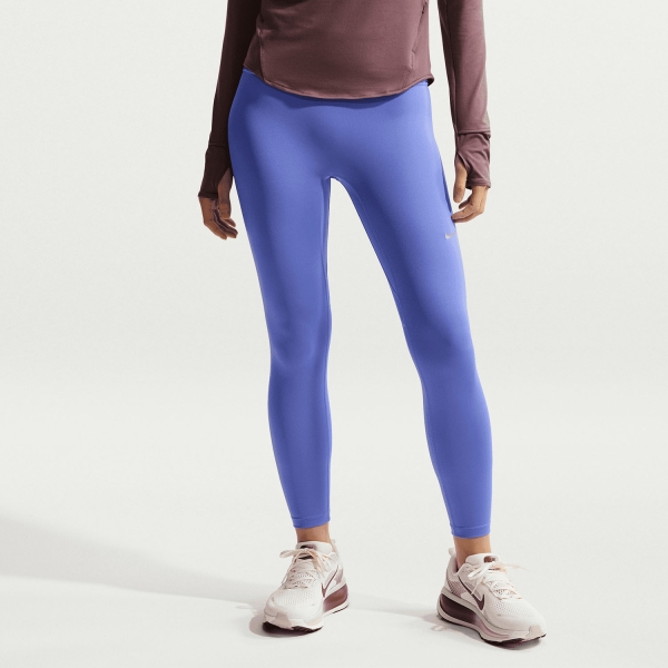 Women's Running Tights Nike DriFIT Tempo 7/8 Tights  Sapphire/Reflective Silver HV8170570