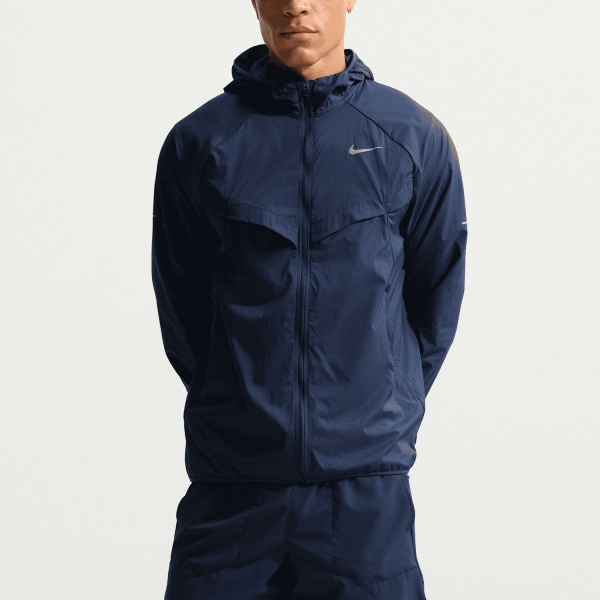 Men's Running Jacket Nike DriFIT UV Stride Jacket  Midnight Navy/Reflective Silver HV4548410