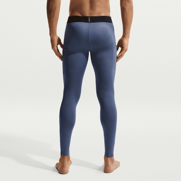 Nike Pro Dri-FIT Long Tights - Diffused Blue/Black