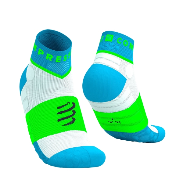 Compressport Ultra Trail Low V2.0 Socks - Norse Blue/Neon Green