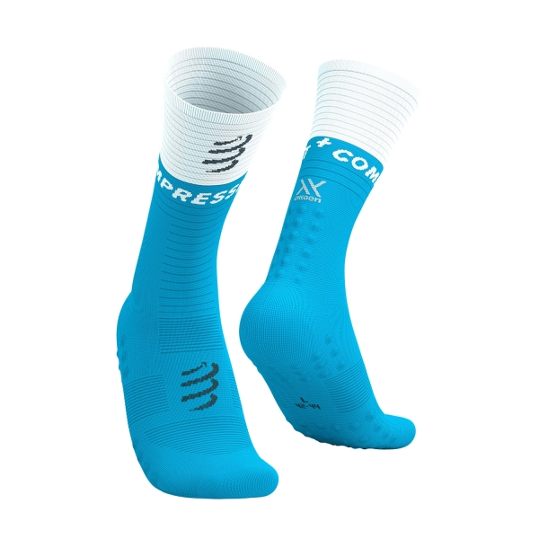 Compressport Mid Compression V2.0 Calze - Norse Blue/White