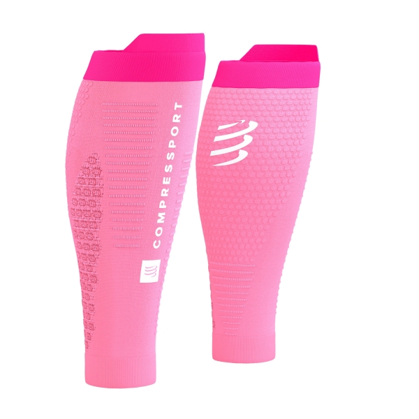 Compressport R2 3.0 Compression Calf Sleeves - Begonia/Neon Pink