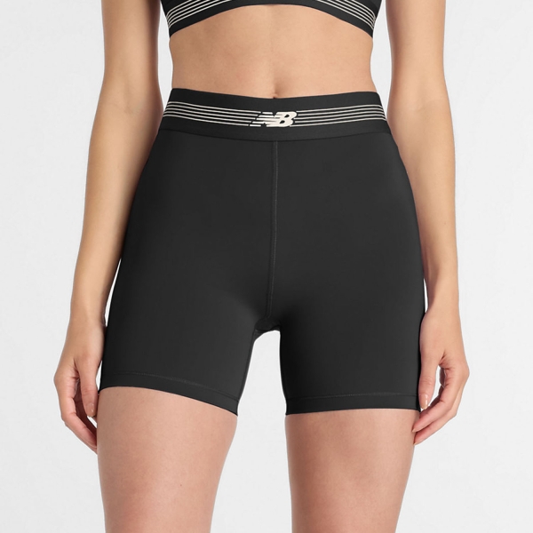 Women's Running Shorts New Balance AC Fitted 5in Shorts  Black WB61E4GEBK