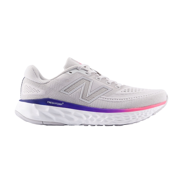 Women's Neutral Running Shoes New Balance Fresh Foam X Evoz v4  Grey Matter/Pink Heat/Blue Oyster WEVOZ2ND