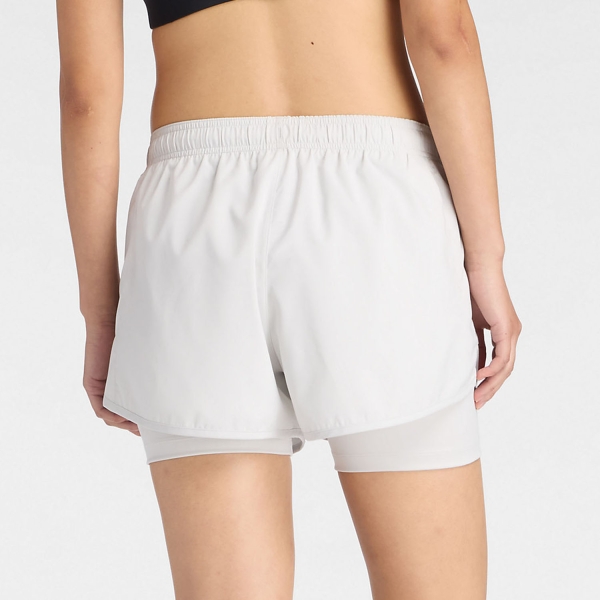 New Balance Essentials 2 in 1 3in Shorts - Grey Matter