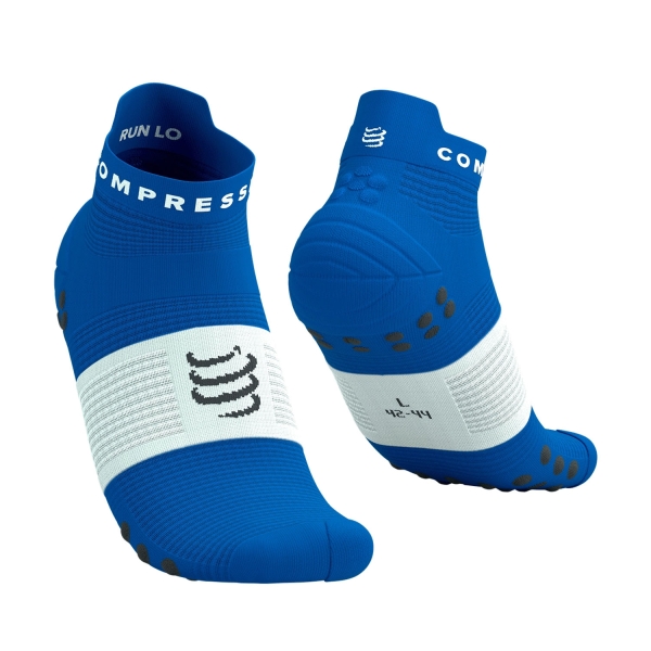 Compressport Pro Racing V4.0 Logo Socks - Princess Blue/White