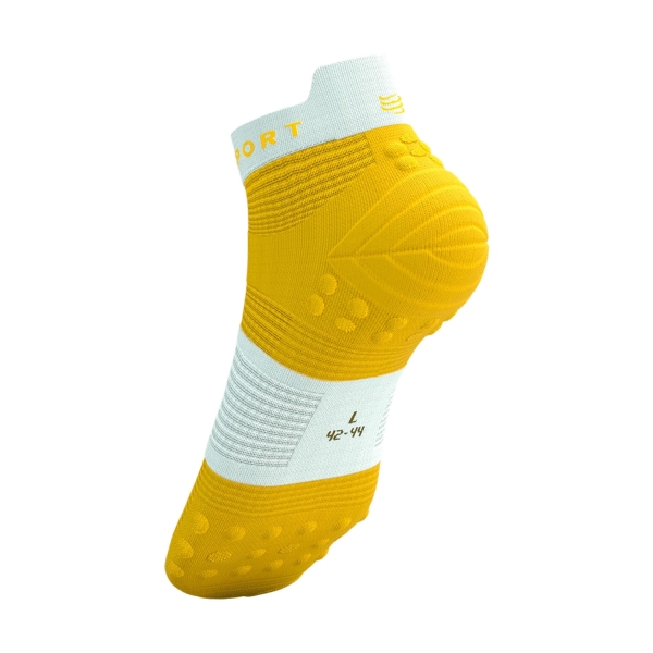 Compressport Pro Racing V4.0 Logo Socks - Lemon/White