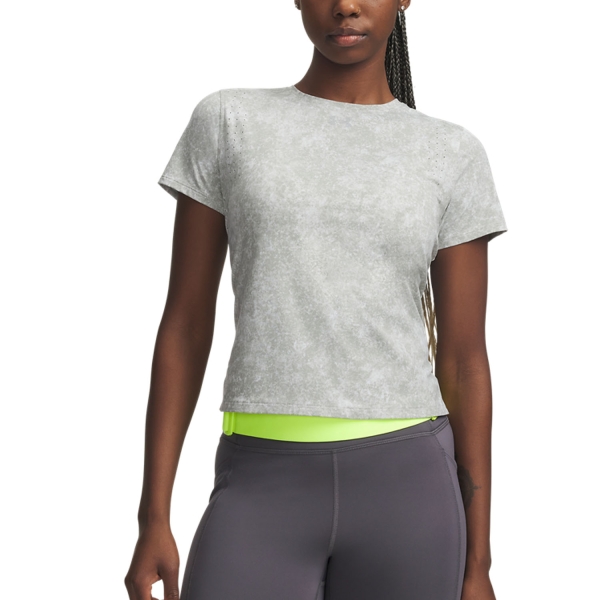 Women's Running T-Shirts Under Armour Velociti Pro Print TShirt  Titanium 60127290069