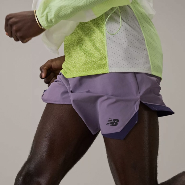 New Balance RC Essential 5in Shorts - Candied Violet/Slate Grey