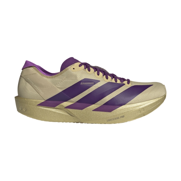Men's Performance Running Shoes adidas ADIZERO Takumi Sen 11  Sand/Rich Purple/Gold Metallic JR7417