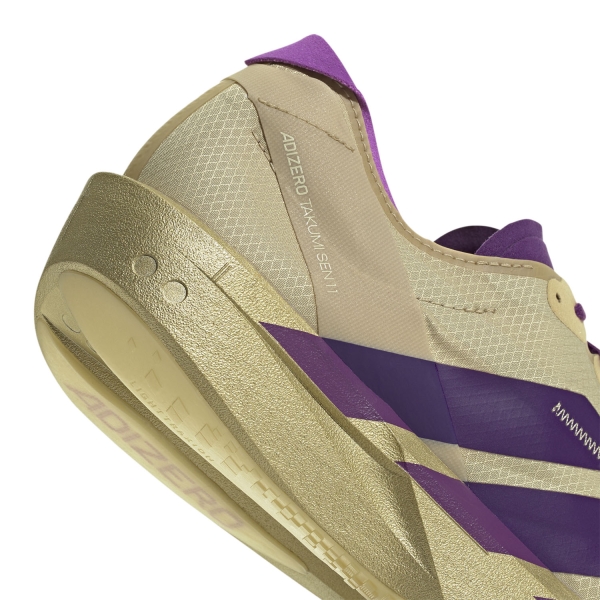 adidas ADIZERO Takumi Sen 11 - Sand/Rich Purple/Gold Metallic