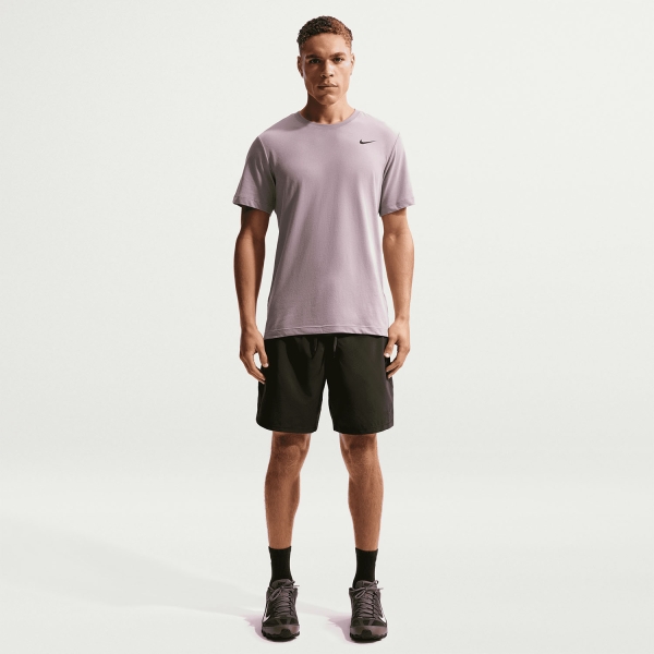 Nike Dri-FIT Swoosh Logo T-Shirt - Light Violet Ore/Black