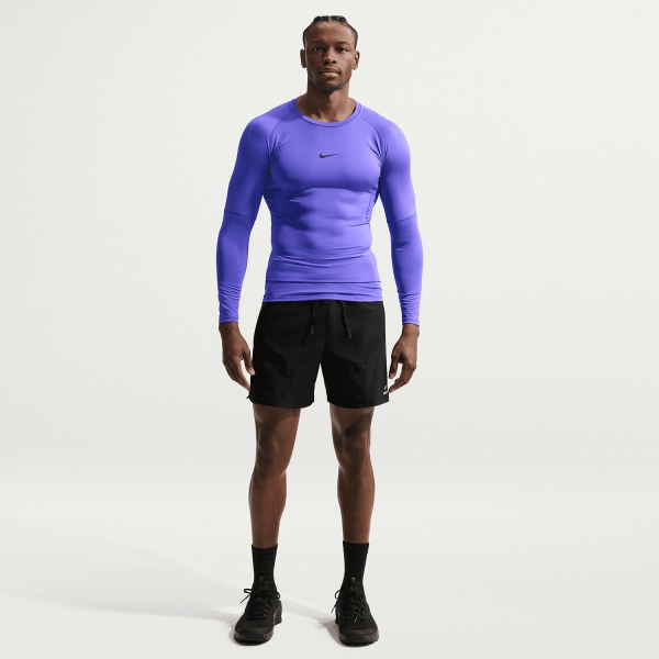 Nike Dri-FIT Logo Shirt - Persian Violet/Black