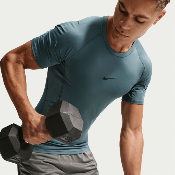 Nike Dri-FIT Logo T-Shirt - Mineral Slate/Black