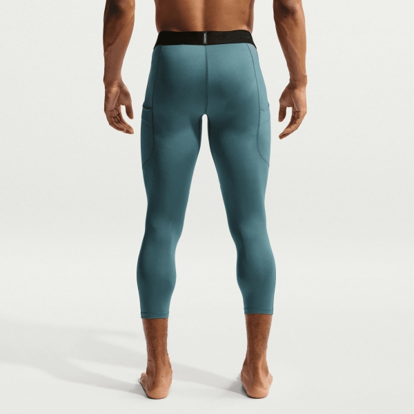 Nike Dri-FIT Pro 3/4 Long Tights - Mineral Slate/Black