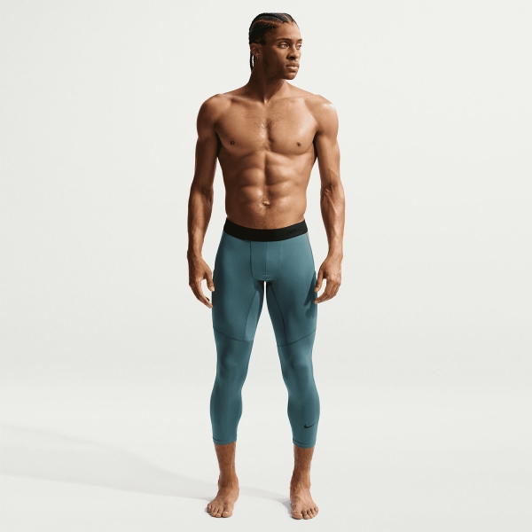 Nike Dri-FIT Pro 3/4 Long Tights - Mineral Slate/Black