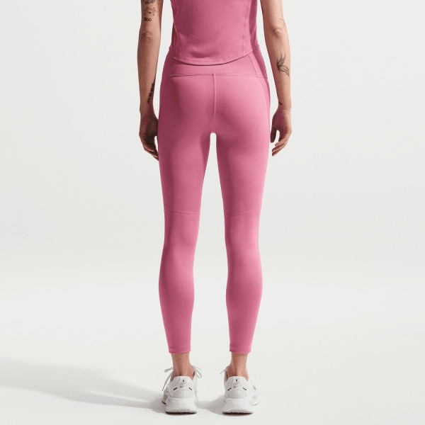 Nike Dri-FIT Tempo Swoosh 7/8 Tights - Peony/Reflective Silver/White