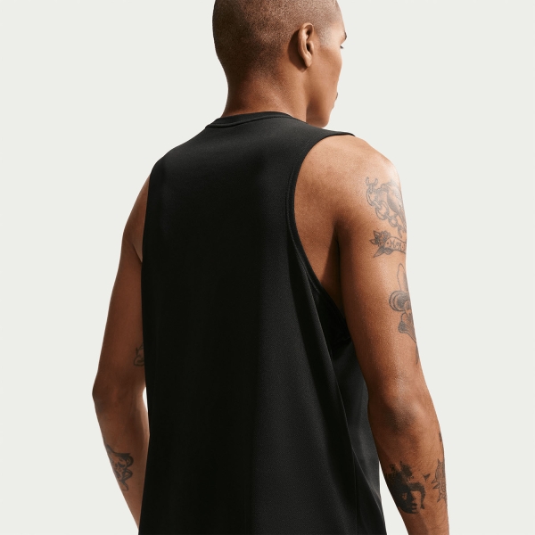 Nike Dri-FIT Miler Canotta - Black/Reflective Silver