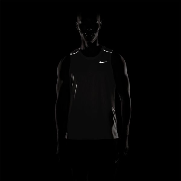Nike Dri-FIT Miler Canotta - White/Reflective Silver
