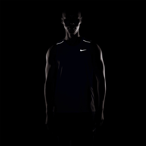 Nike Dri-FIT Miler Tank - Midnight Navy/Reflective Silver