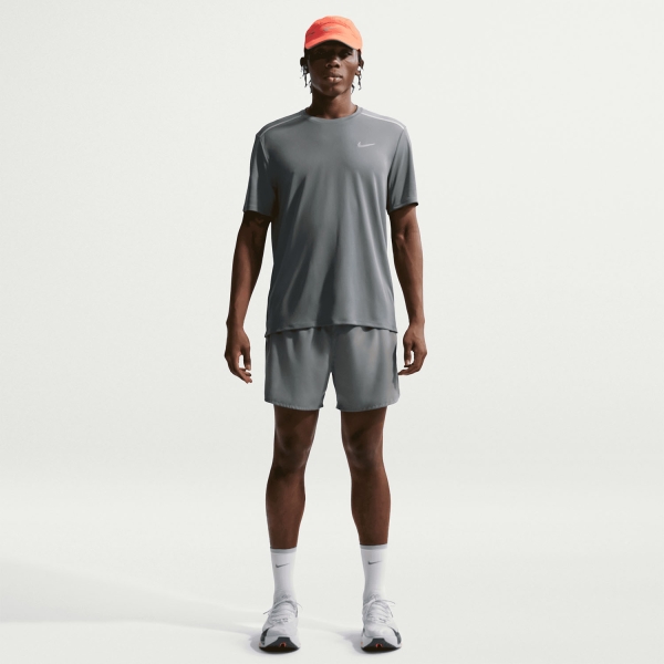 Nike Dri-FIT UV Miler T-Shirt - Smoke Grey/Reflective Silver