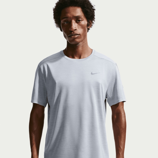 Nike Dri-FIT UV Miler T-Shirt - Grey Fog/Particle Grey/Reflective Silver