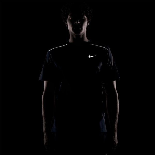 Nike Dri-FIT UV Miler Maglietta - Midnight Navy/Reflective Silver
