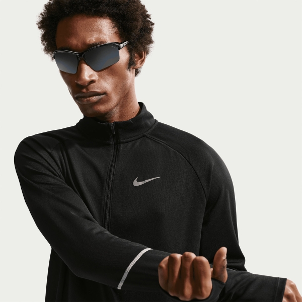 Nike Dri-FIT UV Miler Shirt - Black/Reflective Silver