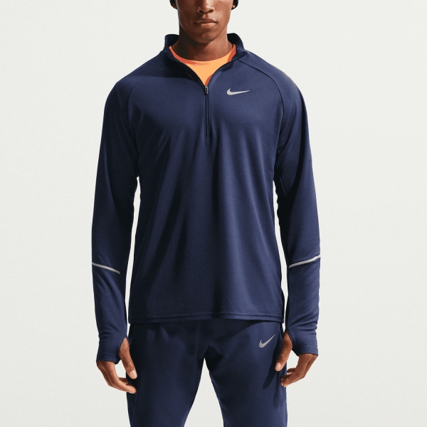 Men's Running Shirt Nike DriFIT UV Miler Shirt  Midnight Navy/Reflective Silver IF2084410