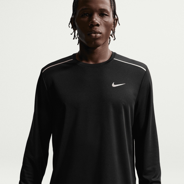Nike Dri-FIT UV Miler Shirt - Black/Reflective Silver
