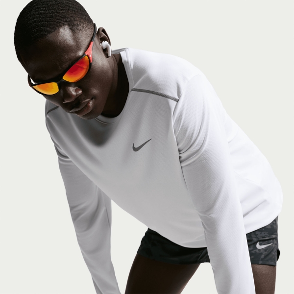 Nike Dri-FIT UV Miler Shirt - White/Reflective Silver