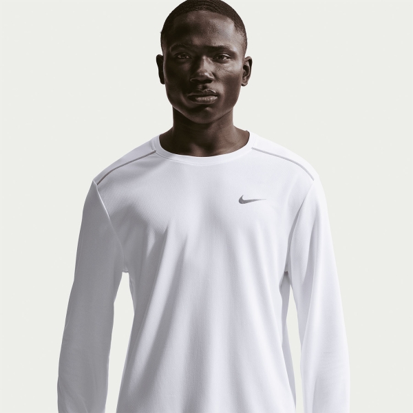 Nike Dri-FIT UV Miler Shirt - White/Reflective Silver