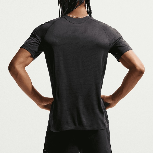 Nike Stride Dri-FIT ADV T-Shirt - Off Noir/Black/Reflective Black