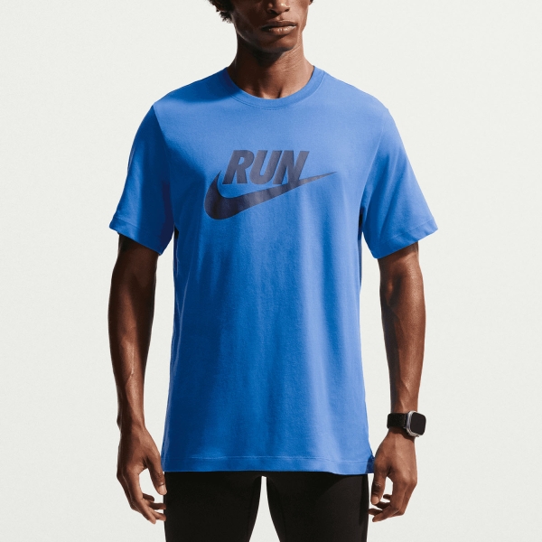 Men's Sportswear T-Shirt and Polo Nike DriFIT Swoosh TShirt  Blue Crystal/Thunder Blue IH4238452
