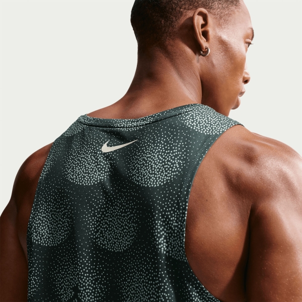 Nike Stride Distant Dreams Tank - Black Spruce