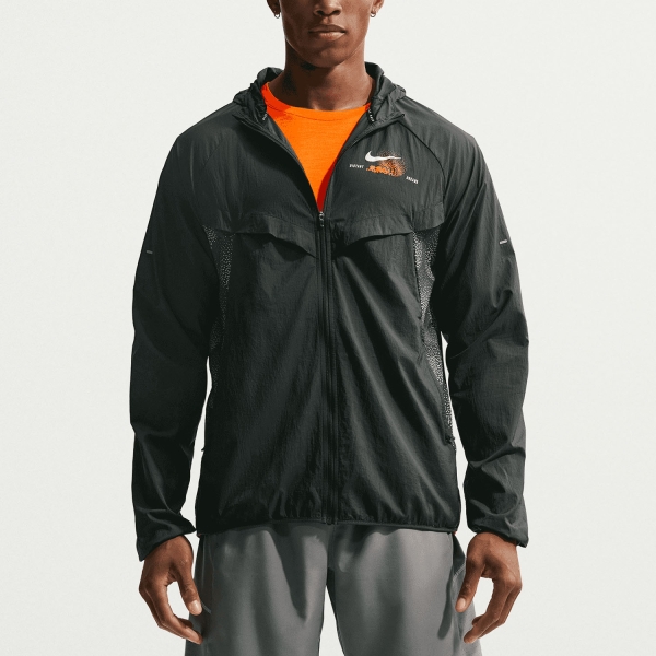 Men's Running Jacket Nike Stride Distant Dreams Jacket  Black Spruce IO0538317