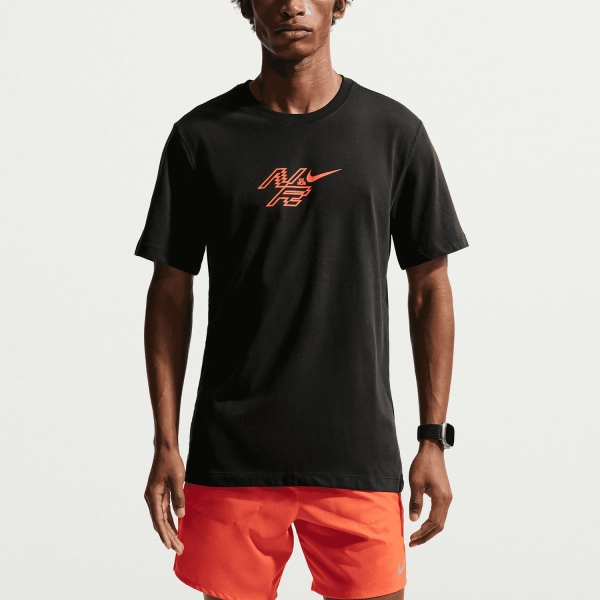 Men's Sportswear T-Shirt and Polo Nike DriFIT AeroSwift TShirt  Black/Bright Crimson IR4933010
