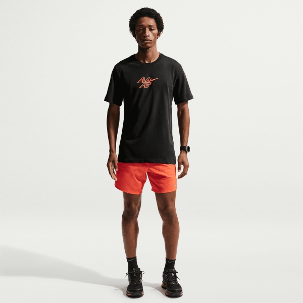Nike Dri-FIT AeroSwift T-Shirt - Black/Bright Crimson