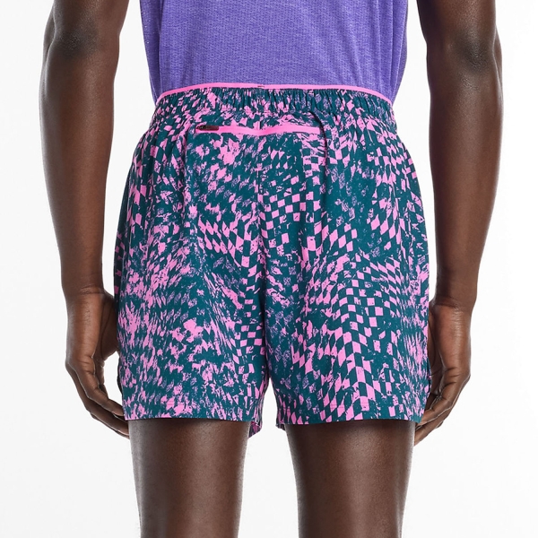 New Balance London Edition RC Printed 5in Shorts - Pink Heat