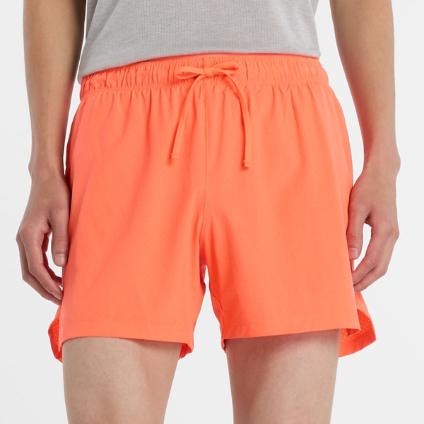 Men's Running Shorts New Balance Run Specialist 5in Shorts  Tangerine Heat MS41286AAE