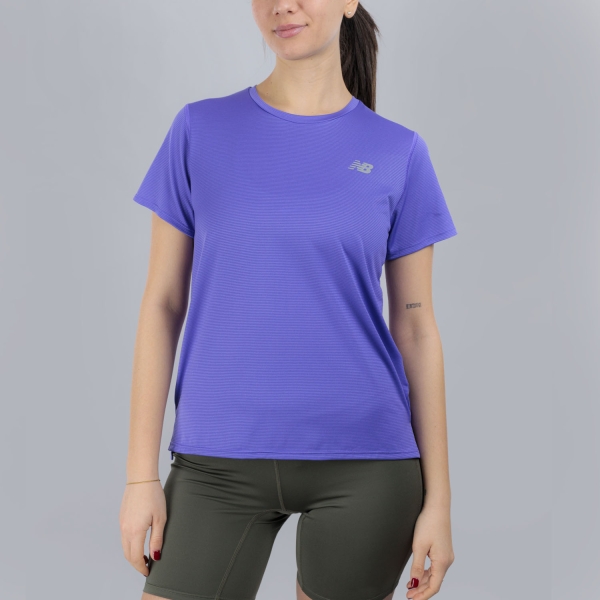 Women's Running T-Shirts New Balance Sport Essentials TShirt  Electric Purple WT41222EPU