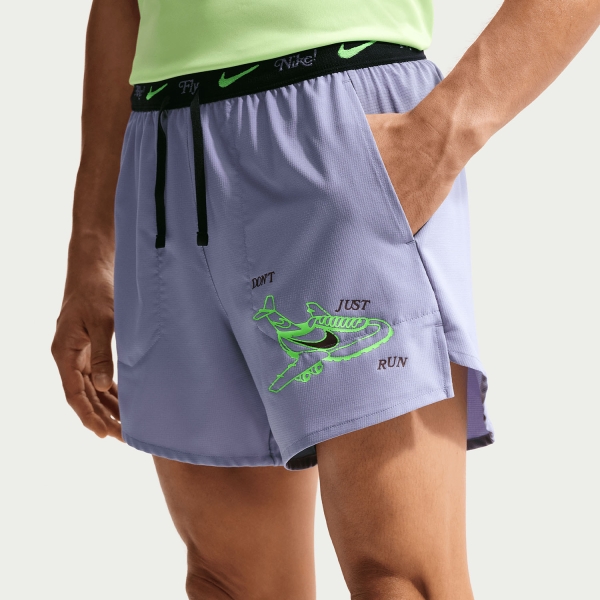 Men's Running Shorts Nike Stride DriFIT Fly 5in Shorts  Iron Purple/Black IF2042506