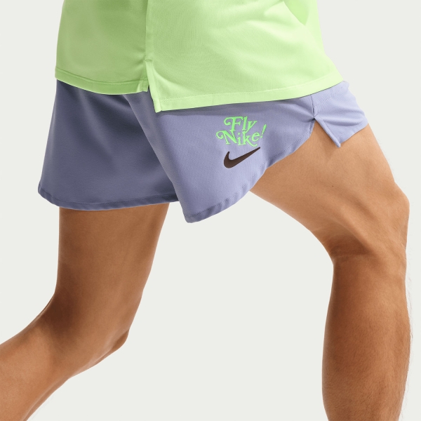 Nike Stride Dri-FIT Fly 5in Shorts - Iron Purple/Black