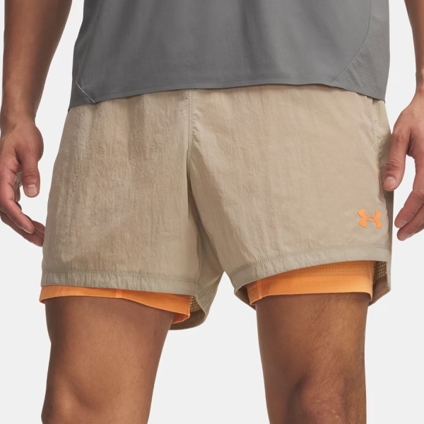 Men's Trail Running Shorts Under Armour Explor Trail Run 5in Shorts  City Khaki 60095480299