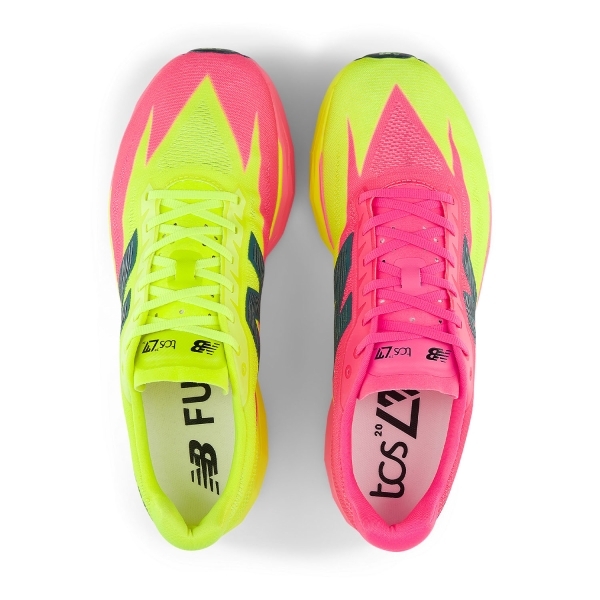 New Balance FuelCell SuperComp Elite v5 London - Pink Heat/Alkaline Green