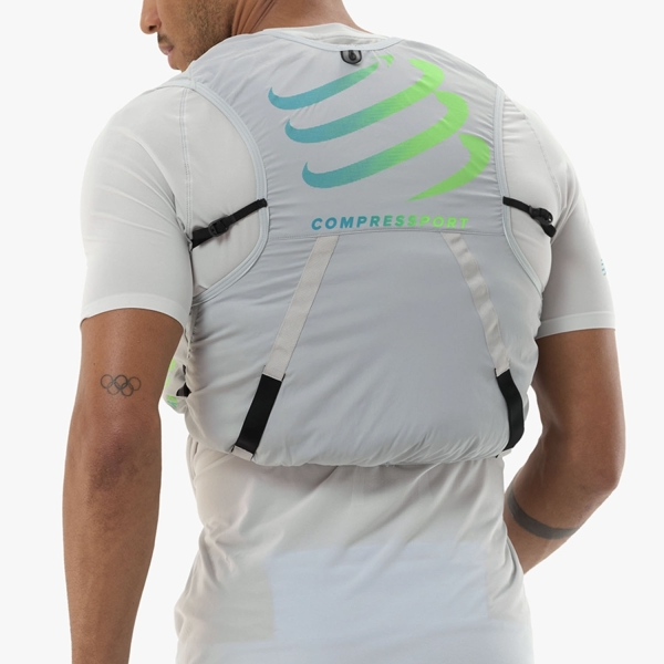 Compressport Ultrun Evo 10 Pack Backpack - Gray Violet/Blue/Green