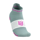 Compressport Pro Racing V4.0 Logo Socks - Ether/Neon Pink